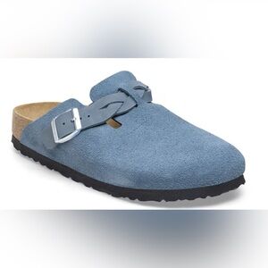NIB Blue Birkenstocks Boston Braided